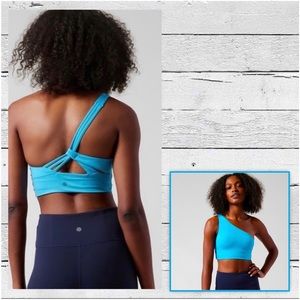 ATHLETA ATHENA BRA SANTORINI BLUE NWT